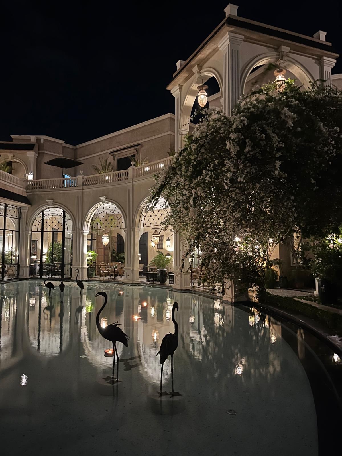 Le Palais Ronsard à Marrakech, bassins et architecture élégante