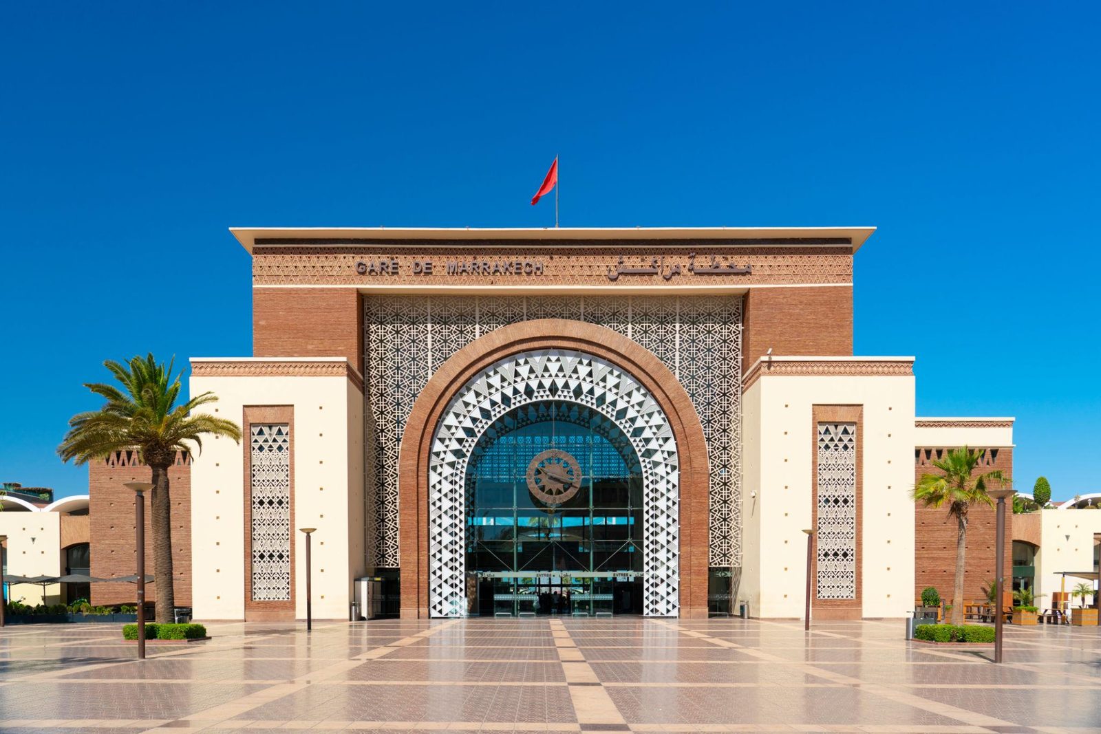 Gare de Marrakech (ONCF), point de départ des trains vers Casablanca, Rabat et Tanger